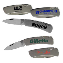 Stainless Steel Lock Knife Promotional Custom Imprinted With Logo