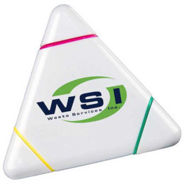 Triangle Highlighter Promotional Custom Imprinted With Logo