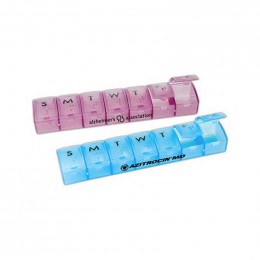 Weekly Pill Dispenser Promotional Custom Imprinted With Logo