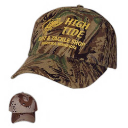 Structured Camouflage Cap - Transfer Promotional Custom Imprinted With Logo