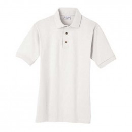 Anvil Cotton Deluxe Sport Shirt - White Promotional Custom Imprinted With Logo
