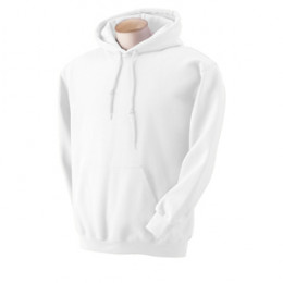 Gildan Ultra Blend Hooded Pullover - White Promotional Custom Imprinted With Logo Gildan Ultra Blend Hooded Pullover - White Promotional Custom Imprinted With Logo