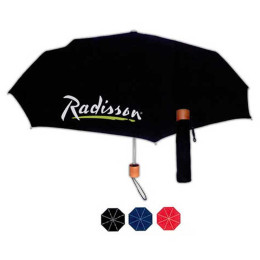 Manual Mini Umbrella w/Wood Handle-FREE SHIPPING Promotional Custom Imprinted With Logo Manual Mini Umbrella w/Wood Handle-FREE SHIPPING Promotional Custom Imprinted With Logo