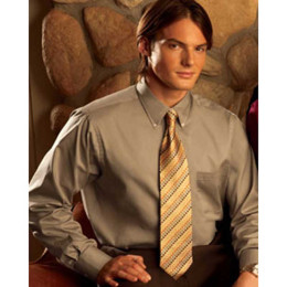 Van Heusen Long-Sleeve Dress Twill Promotional Custom Imprinted With Logo