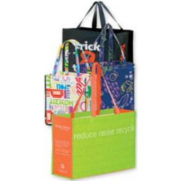 Non-Woven Laminated Tote Bag - 16x6x12 Promotional Custom Imprinted With Logo Non-Woven Laminated Tote Bag - 16x6x12 Promotional Custom Imprinted With Logo