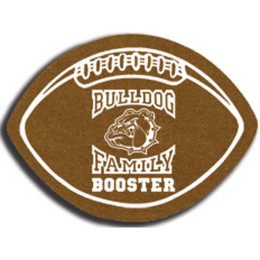 Football - Faux Suede Coaster Promotional Custom Imprinted With Logo Football - Faux Suede Coaster Promotional Custom Imprinted With Logo