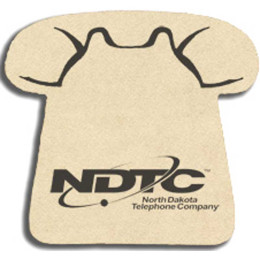 Telephone - Faux Suede Coaster Promotional Custom Imprinted With Logo Telephone - Faux Suede Coaster Promotional Custom Imprinted With Logo