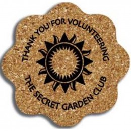 Flower - King Size Cork Coaster Promotional Custom Imprinted With Logo Flower - King Size Cork Coaster Promotional Custom Imprinted With Logo