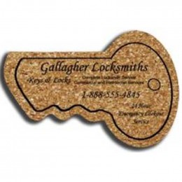 Key - King Size Cork Coaster Promotional Custom Imprinted With Logo Key - King Size Cork Coaster Promotional Custom Imprinted With Logo