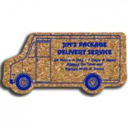 Truck - King Size Cork Coaster Promotional Custom Imprinted With Logo Truck - King Size Cork Coaster Promotional Custom Imprinted With Logo