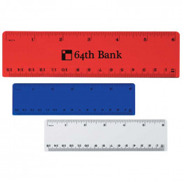 Plastic 6 Ruler Promotional Custom Imprinted With Logo