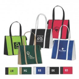 Premium Non-Woven Tote With Zippered Closure Custom Imprinted With Logo
