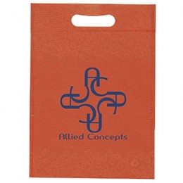 Non-Woven Die Cut Bag 10"W x 14"H Promotional Custom Imprinted With Logo