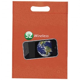 Non-Woven Die Cut Bag 10W x 14H with Full Color Logo Promotional Custom