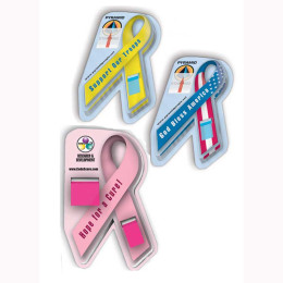 Plastic Molded Flag Dispenser - Ribbon Promotional Custom Imprinted With Logo