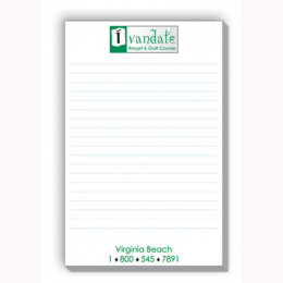 5-3/8" x 8-3/8" 4-Color Process Scratch Pad Promotional Custom Imprinted Logo