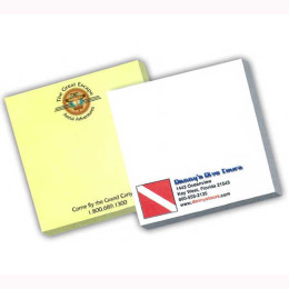 4"x4" Sticky Notepads - 50 Sheets - 4 Color FREE Promotional Custom Imprinted
