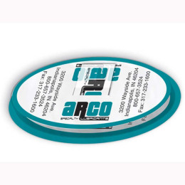 Plastic Molded Flag Dispenser - Oval Promotional Custom Imprinted With Logo