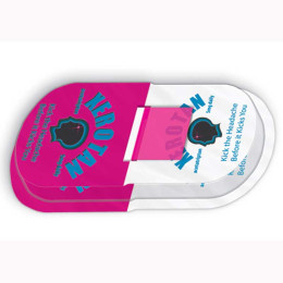 Plastic Molded Flag Dispenser - Capsule Promotional Custom Imprinted With Logo