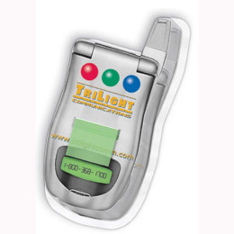 Plastic Molded Flag Dispenser - Cell Phone Promotional Custom Imprinted With Logo