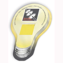 Plastic Molded Flag Dispenser - Lightbulb Promotional Custom Imprinted With Logo