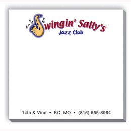 3"x3" Sticky Notes-25 Sheets-4 Color-24 Hour Srv Promotional Custom
