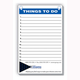 5-3/8"x8-3/8" Scratch Pad-50 Sheets-24 Hour Srv  Custom Imprinted With Logo