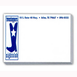 4"x3" Sticky Notepads - 25 Sheets Promotional Custom Imprinted With Logo