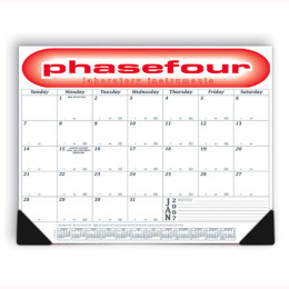 12-Month Desk Pad Calendar Promotional Custom Imprinted With Logo