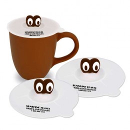 Kuzil Krazy Mr. Koffeebean Lid Promotional Custom Imprinted With Logo