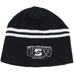Contemporary Style Jacquard Knit Beanie With Embroidery Promotional Custom Imprinted With Logo
