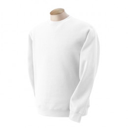 Fruit of the Loom 90/10 Heavy Cotton Crew Neck Sweatshirt - White Promotional Custom Imprinted With Logo Fruit of the Loom 90/10 Heavy Cotton Crew Neck Sweatshirt - White Promotional Custom Imprinted With Logo