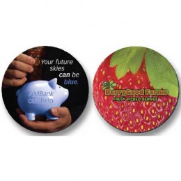 3-1/2" Round Fabric Mouse Pads - 1/16" thick Promotional Custom Imprinted With Logo