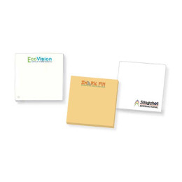 3"x3" Sticky Notepad - 25 Sheets - Recycled Paper Custom
