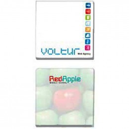 3"x3" Sticky Notepads - 50 Sheets - Promotional Custom Imprinted With Logo