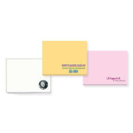 4"x3" Sticky Notepad - 25 Sheets - Recycled Paper Promotional