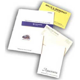 5" x 3" Sticky Notepads - 25 Sheets - 4 Color Promotional Custom Imprinted Logo