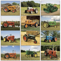 Premium Appointment Calendar - Antique Tractors Promotional Custom Imprinted With Logo