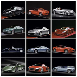 Premium Appointment Calendar - Exotic Cars Promotional Custom Imprinted With Logo