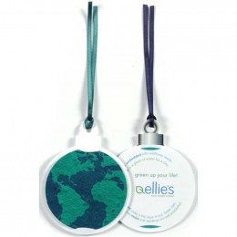 Globe Ornament Gift Tag Promotional Custom Imprinted With Logo