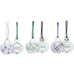 Snowflake Ornament Gift Tag Promotional Custom Imprinted With Logo
