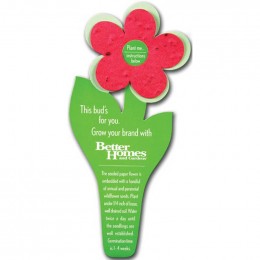 Flower-Shaped Bookmarks Promotional Custom Imprinted With Logo