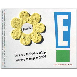 Two-Part Postcards with Seed Paper Insert Promotional Custom Imprinted With Logo