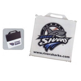 Stadium Cushion - Vinyl - 14" x 14" x 2" Promotional Custom Imprinted With Logo Stadium Cushion - Vinyl - 14" x 14" x 2" Promotional Custom Imprinted With Logo
