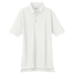 Anvil 50/50 Pique Sport Shirt - White Promotional Custom Imprinted With Logo