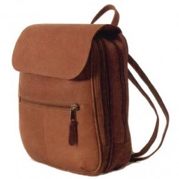 Leather Flap Organizer Backpack Promotional Custom Imprinted With Logo Leather Flap Organizer Backpack Promotional Custom Imprinted With Logo