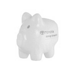 White Pig Antenna Ball Promotional Custom Imprinted With Logo White Pig Antenna Ball Promotional Custom Imprinted With Logo