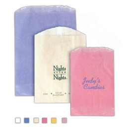 5 3/4 x 7 1/2 Glassine Lined Cookie and Candy Bag Promotional Custom Imprinted With Logo