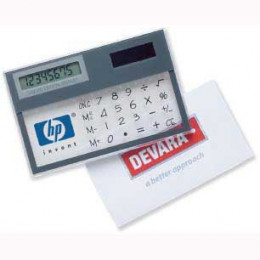 Transparent Solar Pocket Calculator Promotional Custom Imprinted With Logo