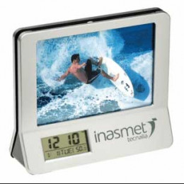 Flip Calculator Clock Frame Promotional Custom Imprinted With Logo